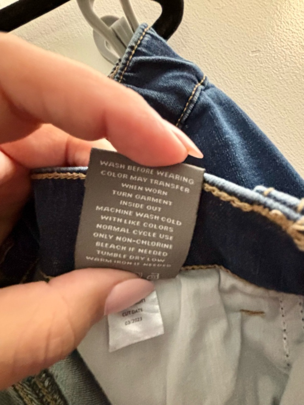 torrid Feel The Fit Dark Blue Distressed Straight Leg Jeans - Picture 9 of 9